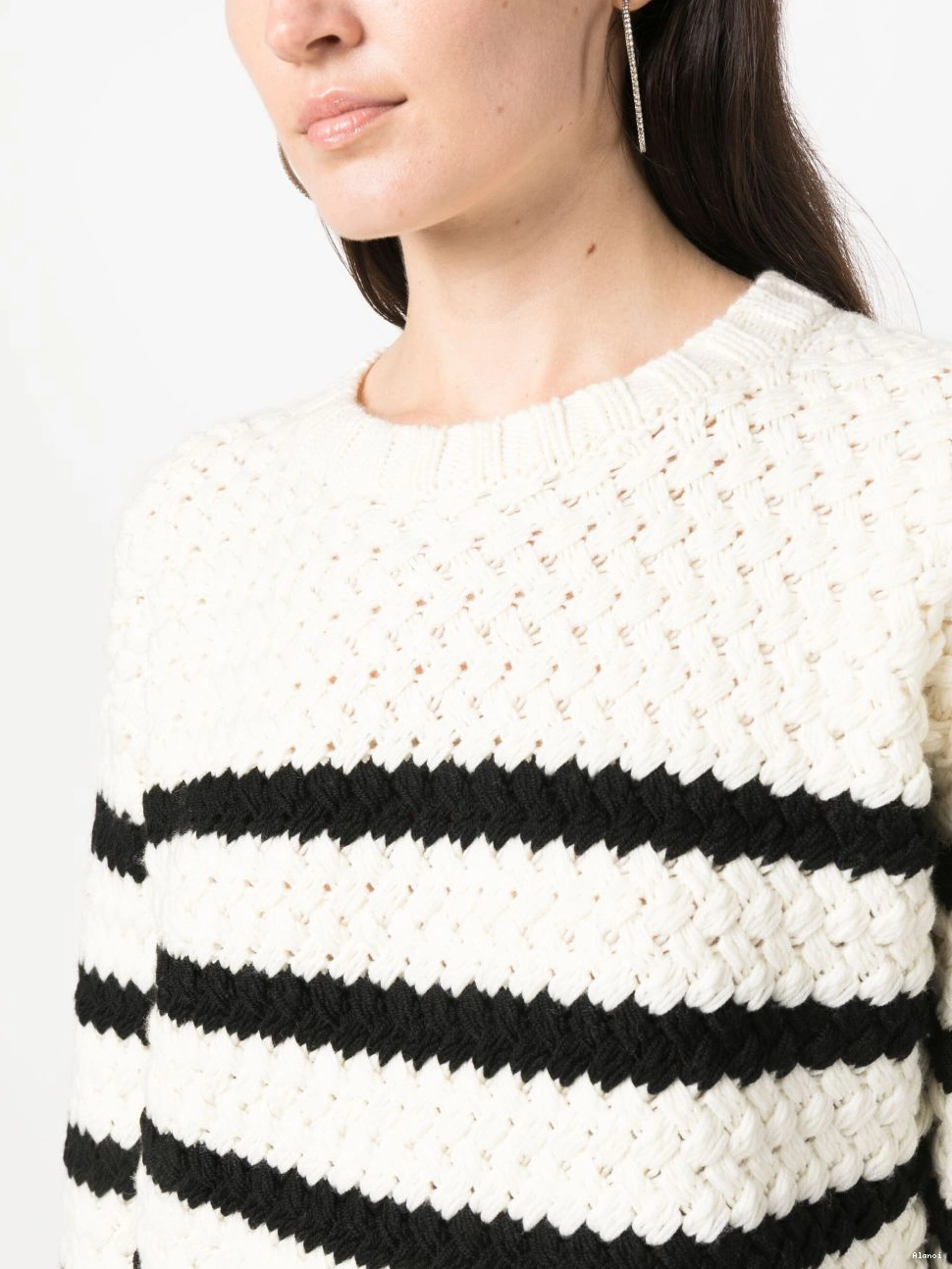 Affordable jumper Alanui Mariner wool The striped Women 0627
